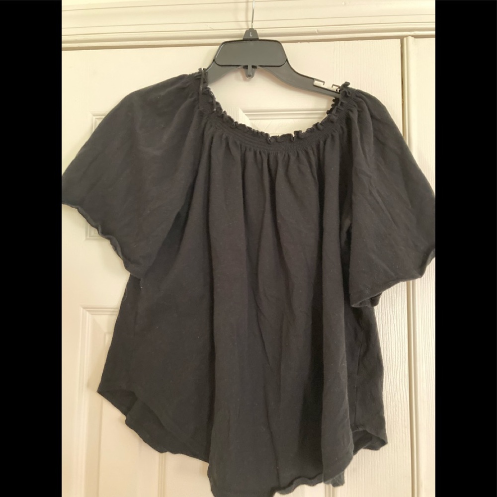 Black short sleeve top philosophy brand